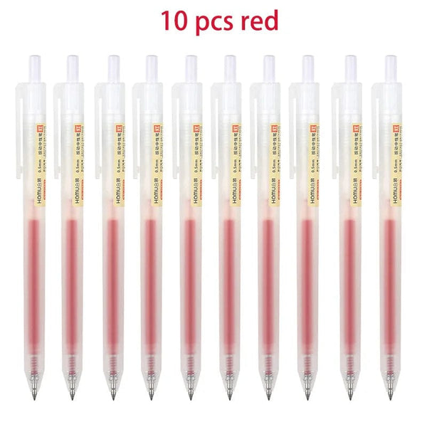 Planet Gates 3/6/10Pcs Gel Pens Set Black/red/blue Ballpoint for writing 0.5mm Refills Office Accessories School Supplies Stationery