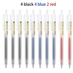 Planet Gates 3/6/10Pcs Gel Pens Set Black/red/blue Ballpoint for writing 0.5mm Refills Office Accessories School Supplies Stationery