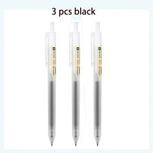 Planet Gates 3/6/10Pcs Gel Pens Set Black/red/blue Ballpoint for writing 0.5mm Refills Office Accessories School Supplies Stationery