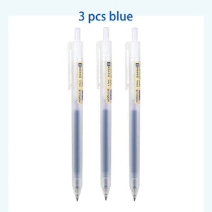 Planet Gates 3/6/10Pcs Gel Pens Set Black/red/blue Ballpoint for writing 0.5mm Refills Office Accessories School Supplies Stationery