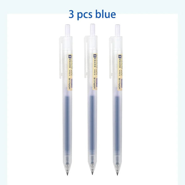 Planet Gates 3/6/10Pcs Gel Pens Set Black/red/blue Ballpoint for writing 0.5mm Refills Office Accessories School Supplies Stationery