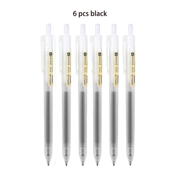 Planet Gates 3/6/10Pcs Gel Pens Set Black/red/blue Ballpoint for writing 0.5mm Refills Office Accessories School Supplies Stationery