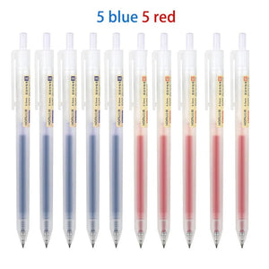 Planet Gates 3/6/10Pcs Gel Pens Set Black/red/blue Ballpoint for writing 0.5mm Refills Office Accessories School Supplies Stationery
