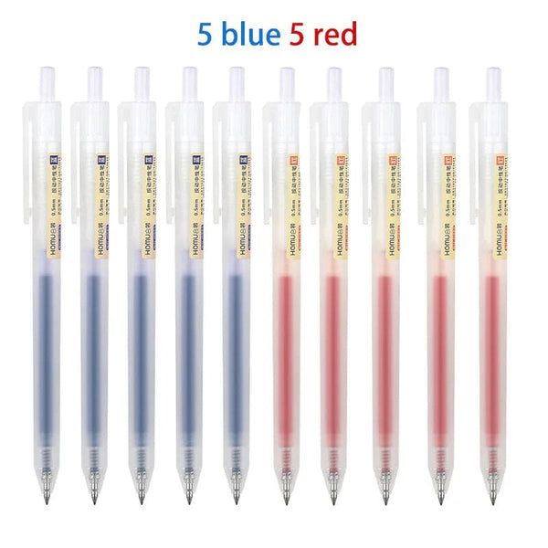 Planet Gates 3/6/10Pcs Gel Pens Set Black/red/blue Ballpoint for writing 0.5mm Refills Office Accessories School Supplies Stationery