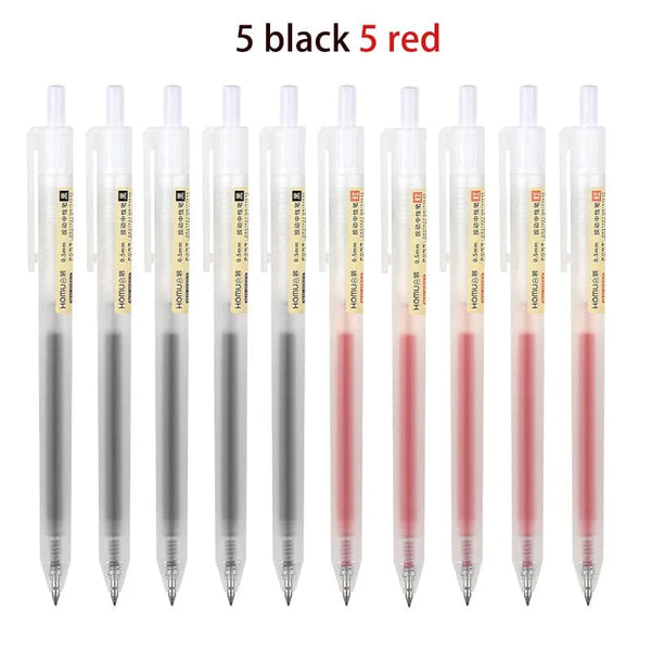 Planet Gates 3/6/10Pcs Gel Pens Set Black/red/blue Ballpoint for writing 0.5mm Refills Office Accessories School Supplies Stationery