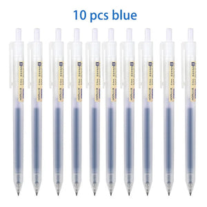 Planet Gates 3/6/10Pcs Gel Pens Set Black/red/blue Ballpoint for writing 0.5mm Refills Office Accessories School Supplies Stationery