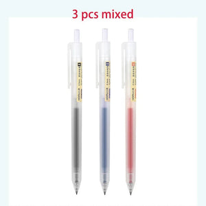 Planet Gates 3/6/10Pcs Gel Pens Set Black/red/blue Ballpoint for writing 0.5mm Refills Office Accessories School Supplies Stationery