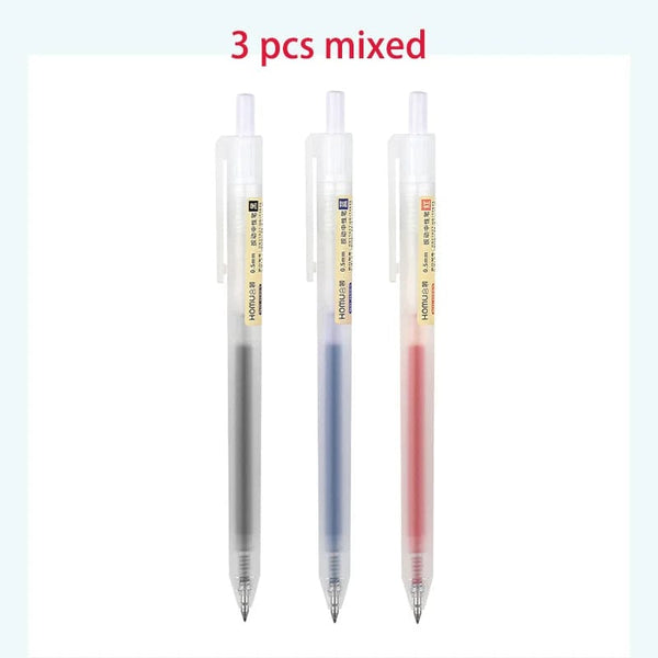 Planet Gates 3/6/10Pcs Gel Pens Set Black/red/blue Ballpoint for writing 0.5mm Refills Office Accessories School Supplies Stationery