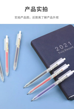 Planet Gates 3/6/10Pcs Gel Pens Set Black/red/blue Ballpoint for writing 0.5mm Refills Office Accessories School Supplies Stationery