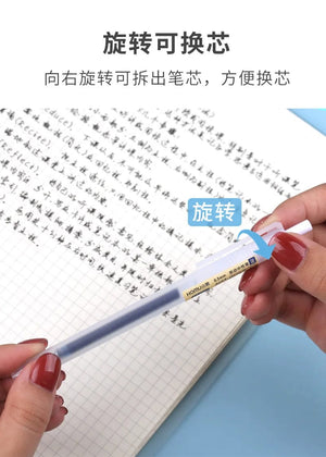 Planet Gates 3/6/10Pcs Gel Pens Set Black/red/blue Ballpoint for writing 0.5mm Refills Office Accessories School Supplies Stationery