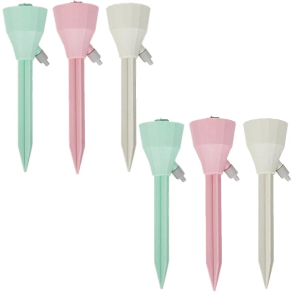 Planet Gates 3/6/12Pcs Automatic Flower Watering Device Timing Adjustable Drip Water Seepage Device Potted Plant Irrigation Tool For Flowers