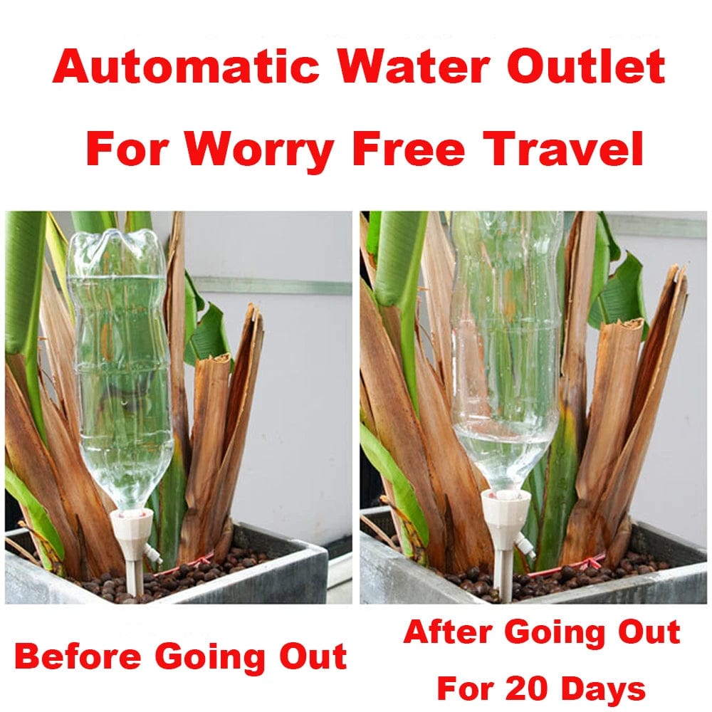 Planet Gates 3/6/12Pcs Automatic Flower Watering Device Timing Adjustable Drip Water Seepage Device Potted Plant Irrigation Tool For Flowers