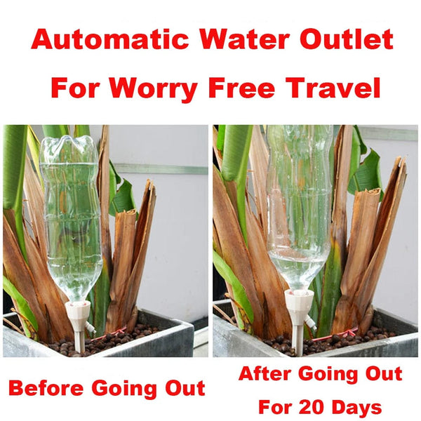 Planet Gates 3/6/12Pcs Automatic Flower Watering Device Timing Adjustable Drip Water Seepage Device Potted Plant Irrigation Tool For Flowers