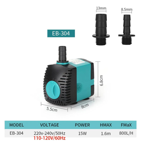Planet Gates 3-60W Ultra-Quiet Submersible Water Pump Fountain Fish Pond Aquarium Water Pump Filter Fish Tank Fountain Pump 220V-240V/110V