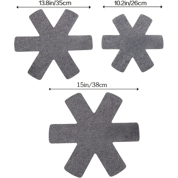 Planet Gates 3/6pcs 25.91/35.05/38.1 Cm Pot And Pot Protectors, Pot Dividers, Stacked Pot Protectors, And Pot Dividers Are Used To Protect And Separate Pots And Pans