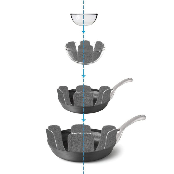 Planet Gates 3/6pcs 25.91/35.05/38.1 Cm Pot And Pot Protectors, Pot Dividers, Stacked Pot Protectors, And Pot Dividers Are Used To Protect And Separate Pots And Pans