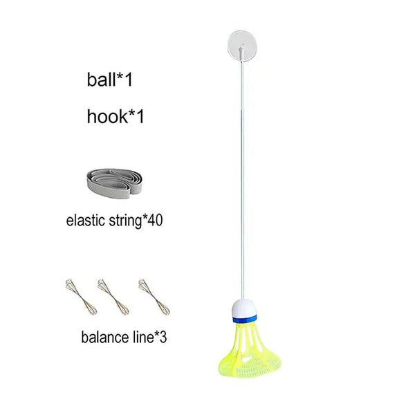 Planet Gates 3 ball set Self Study Badminton Trainer Portable Practice Robot Professional Stretch Badminton Training Tool Self-Study Shuttlecock Rebound