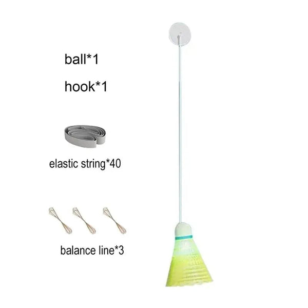 Planet Gates 3 ball set Self Study Badminton Trainer Portable Practice Robot Professional Stretch Badminton Training Tool Self-Study Shuttlecock Rebound