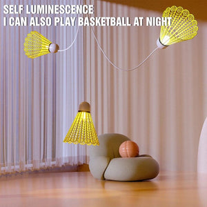 Planet Gates 3 ball set Self Study Badminton Trainer Portable Practice Robot Professional Stretch Badminton Training Tool Self-Study Shuttlecock Rebound