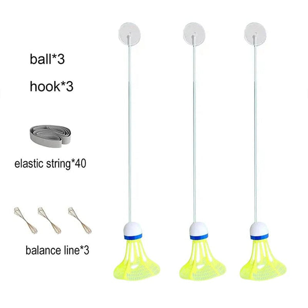 Planet Gates 3 ball set Self Study Badminton Trainer Portable Practice Robot Professional Stretch Badminton Training Tool Self-Study Shuttlecock Rebound