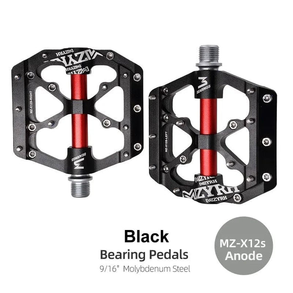 Planet Gates 3 Bearings Bicycle Pedals Ultralight Anti-slip CNC BMX MTB Road Bike Pedal Cycling Sealed Bearing Bike Pedals