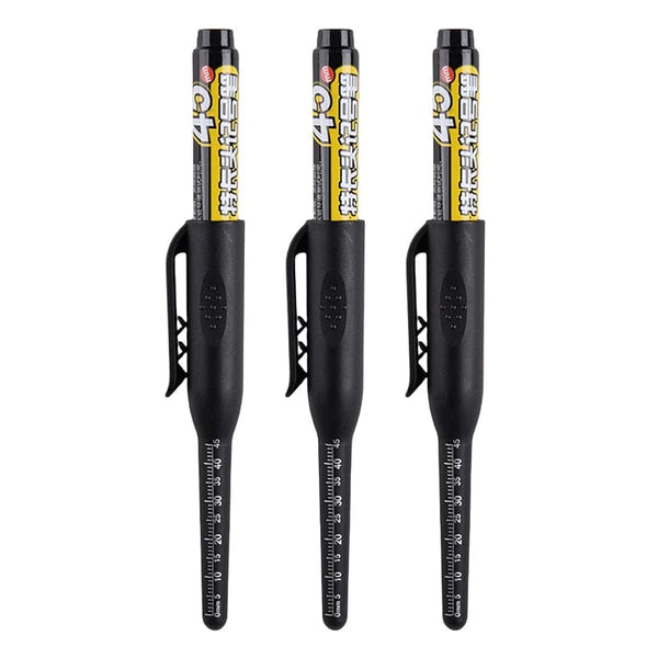 Planet Gates 3 Black 1/3/6pcs 45mm Multi-purpose Long Head Markers Pen Deep Hole Marker Pens for Woodworking Tile Decoration Red/Black/Blue Ink