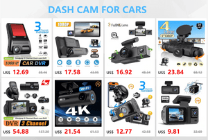 Planet Gates 3 Channel Dash Cam Video Recorder Three Lens Car Camera with Rear View DVR 24H Parking Monitor Black Box car accessories