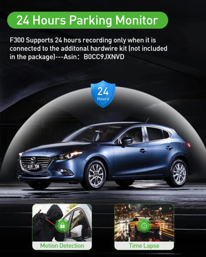 Planet Gates 3 Channel Dash Cam Video Recorder Three Lens Car Camera with Rear View DVR 24H Parking Monitor Black Box car accessories