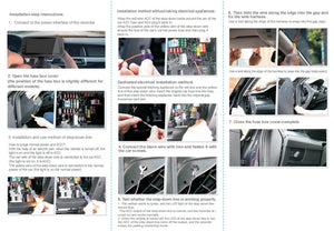 Planet Gates 3 Channel Dash Cam Video Recorder Three Lens Car Camera with Rear View DVR 24H Parking Monitor Black Box car accessories