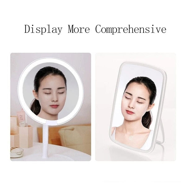 Planet Gates 3 color version / CHINA Original Youpin Led Light Mirror Jordan judy Intelligent  Makeup Mirrors Portable Rechargeable Desktop Touch-Screen Mirror