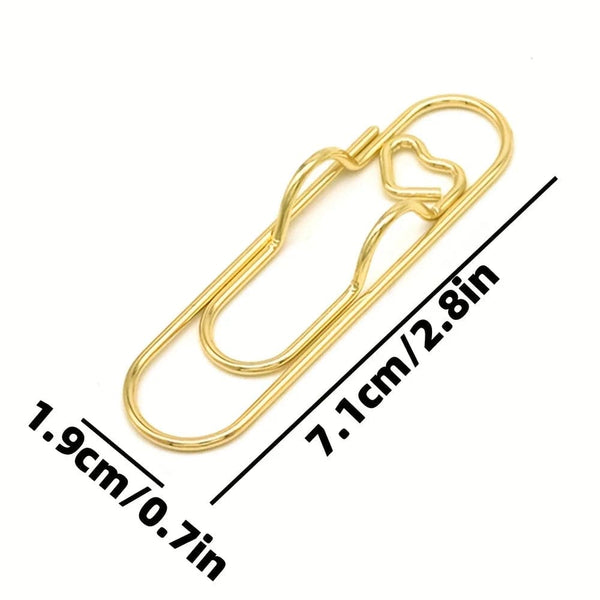 Planet Gates 3 Colors Mix 3pcs/Set Multi-functional Metal Paper Clips with Pen Holder Binder Clips School Office Learning Supplies Stationery