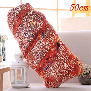 Planet Gates 3 Creative Simulational Plush Bread Burger Shape Pillow Funny Food Nap Pillow And Cushion Kids Toy Birthday Gift 50cm/55cm