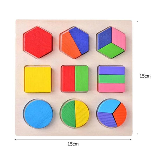 Planet Gates 3 DengFen Cartoon Wooden Small Beaded Children Early Education Baby Puzzle 0-1-3 Years Old Wooden Beaded Building Block Toys