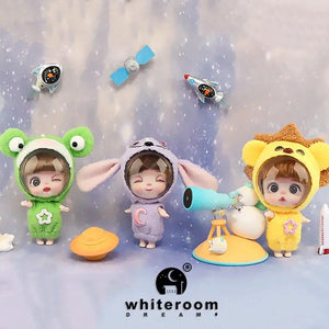 Planet Gates 3 dolls in picture 2 / CHINA / No bags 9cm Mini Doll  Astronauts  Animals Key Pendant Bjd Pocket Dolls Toys Girl Reborn Kit Baby Toys for Children Baby Boy Accessories