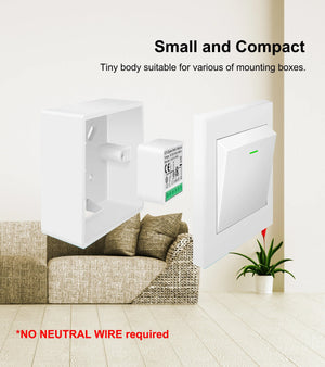 Planet Gates 3-Gang GIRIER Tuya ZigBee 3.0 Smart Switch Module No Neutral Wire Required Smart Home DIY Light Breaker Works with Alexa Google Home