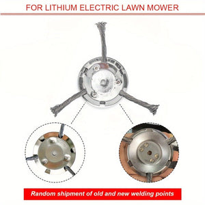 Planet Gates [3 Heads] Steel Wire Trimming Head 1pc Steel Wire Grass Trimmer Heads Rounded Edge Weed Trimmer, Cutting Electric Weedeater, Lightweight Grass Trimmer Edger Lawn Tool For Yard And Garden (3/6 Cutter Heads)