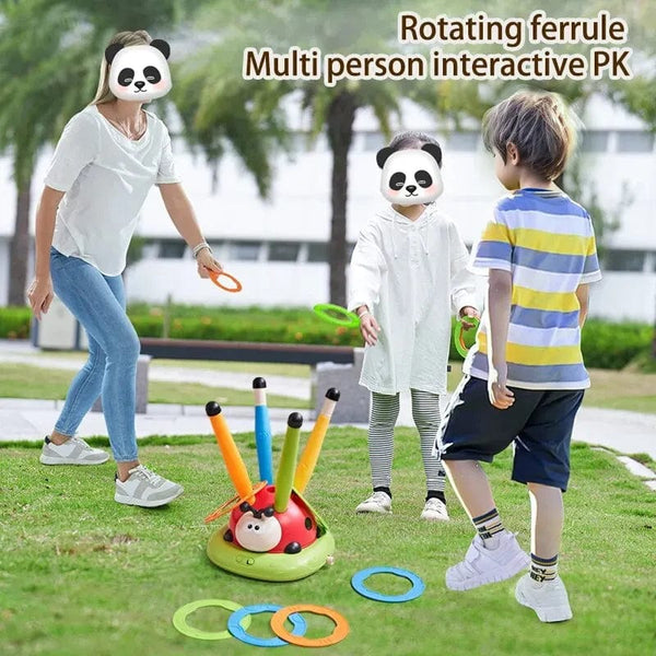 Planet Gates 3 in 1 Ladybug Multifunction Exercise Machine Ferrule Jump Rocket Launcher Sports Entertainment Game Outdoor Educational Toy