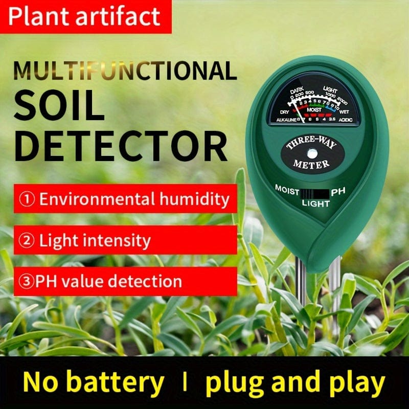 Planet Gates 3 In 1 Soil Tester 3-in-1 high-precision soil detector, humidity meter, pH value, pH value, flowers and plants for household use