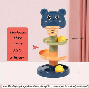 Planet Gates 3 layers Different Layers Baby Track Rolling Ball Toy Early Educational Puzzle Toy for Children Montessori Sliding Track Tower Kids Gift