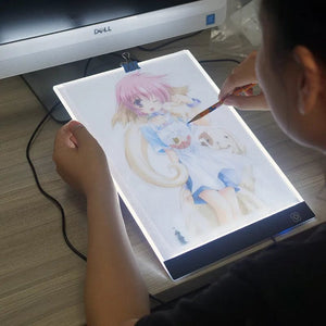 Planet Gates 3 Level Dimmable Led Drawing Copy Pad Board Educational Toy For Children Baby A4 Creativity Electronic Painting Drawing Board A5