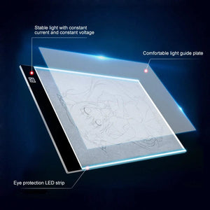 Planet Gates 3 Level Dimmable Led Drawing Copy Pad Board Educational Toy For Children Baby A4 Creativity Electronic Painting Drawing Board A5