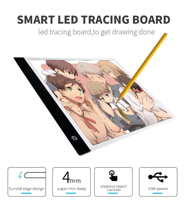 Planet Gates 3 Level Dimmable Led Drawing Copy Pad Board Educational Toy For Children Baby A4 Creativity Electronic Painting Drawing Board A5