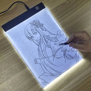 Planet Gates 3 Level Dimmable Led Drawing Copy Pad Board Educational Toy For Children Baby A4 Creativity Electronic Painting Drawing Board A5