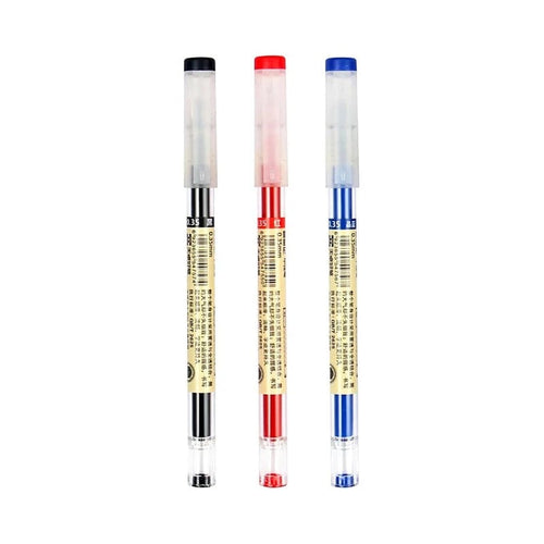 Planet Gates 3 mixed 12pcs/Lot Japan Fine Point Pen 0.35mm Black Blue Red Ink Gel Pen Ballpoint Pen School Office Student Writing Stationery Supply