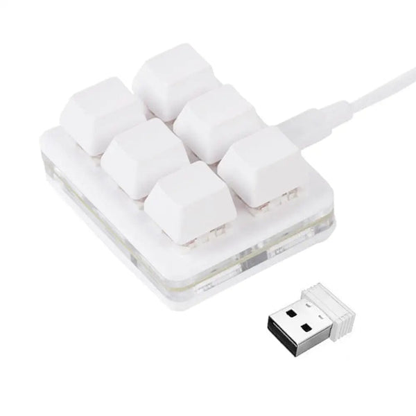 Planet Gates 3 mode TypeC Black / China RGB 6Keys USB Programming Macro Custom Keyboard Copy Paste Mini Button For Photoshop Gaming Keypad Mechanical Macropad