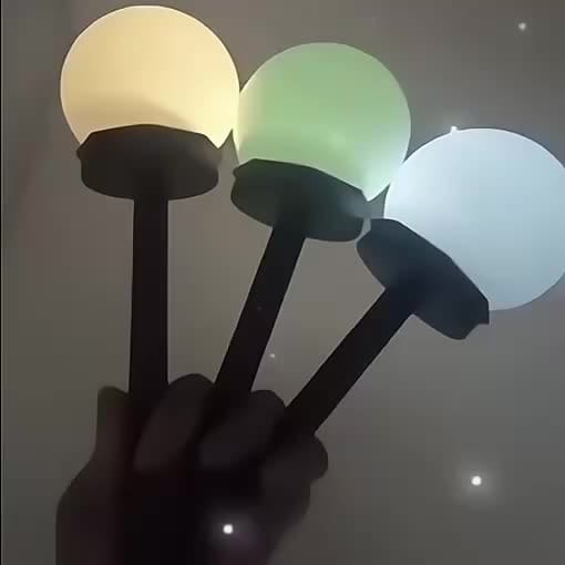 Planet Gates 3 Pack Solar Garden Light Small White Ball Light Round Ball Bulb Light Led Outdoor Decorative Landscape Garden Villa Lawn Light Ground Plug Light Waterproof