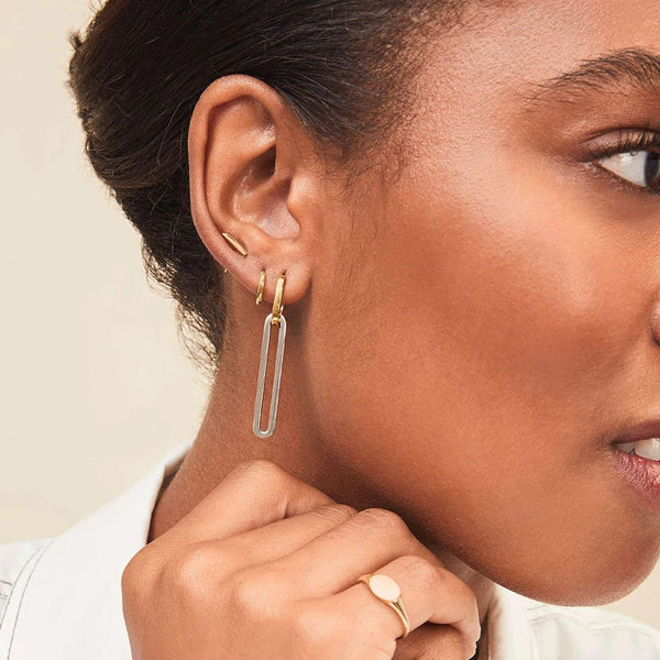 Planet Gates 3 Pair/set Dainty Gold Color Geometric Circle Small Hoop Earrings for Women Statement Beads Twist Huggie Earring Fashion Jewelry