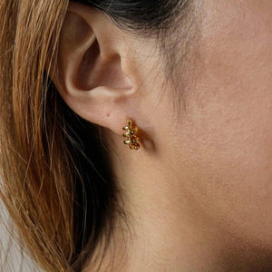 Planet Gates 3 Pair/set Dainty Gold Color Geometric Circle Small Hoop Earrings for Women Statement Beads Twist Huggie Earring Fashion Jewelry