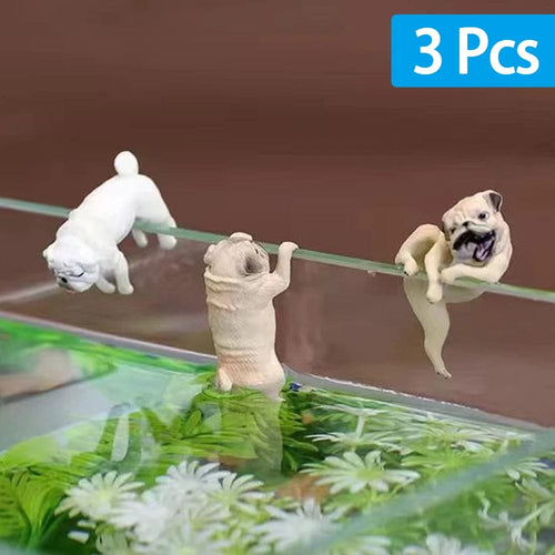 Planet Gates 3 Pcs / 5cm x 2cm 1-3Pcs Mini Cartoon Dog Ornament Resin Figurine DIY Crafts Statue for Fish Tank Fishbowl Aquarium Accessories Home Decoration