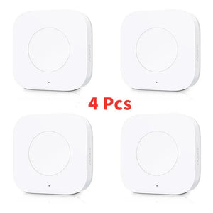 Planet Gates 3 Pcs Aqara Sensor Smart Wireless Mini Switch Key Zigbee Connection Remote One Key Control Button Home Security Mihome Homekit